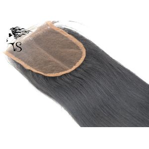 Cheap Silky Straight 4x4 Lace Frontal Closure With Hand Tied Swiss Lace For Black Women for sale