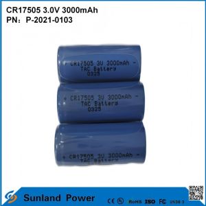 CR17505 3.0V 3000mAh For Smart Instruments Medical Equipment Transportation And