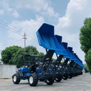 Green Mini Agriculture Tractor Articulated Steering With Golden Fish Engine