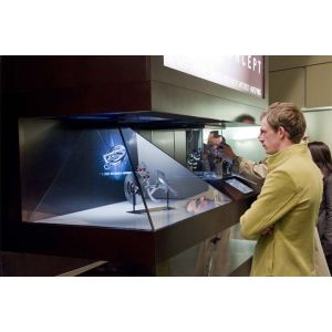 270° Full HD 3D Hologram Pyramid Display Showcase Holo Box Holographic
