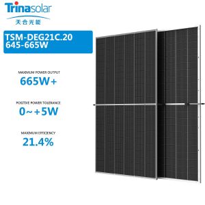 China Half Cell TP ENERGY Bifacial 470w 465w 460w 455w 450w 435w 440w 445w 9BB Mono Double Glass Solar Panel Module For Solar Systems on sale