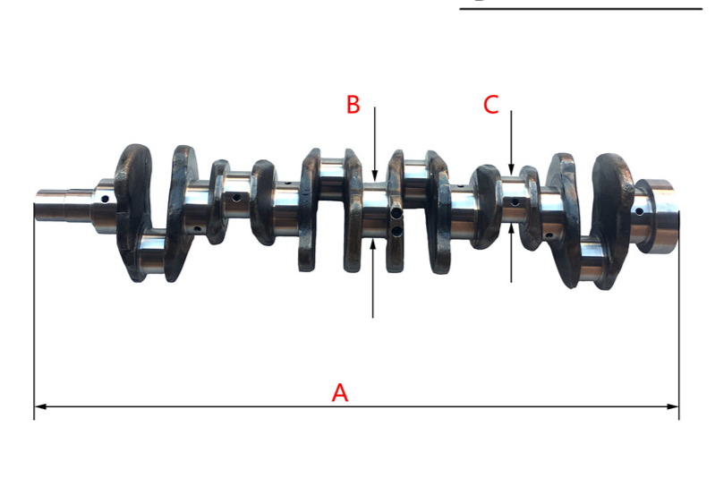6202-31-1100 6207-31-1110 Excavator Engine Parts Forged Steel Crankshaft 6D155 4D95