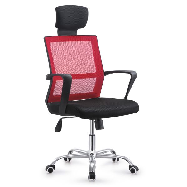Quality Custom Design Adjustable Ergonomic Office Chair , Red All Mesh Desk Chair wholesale