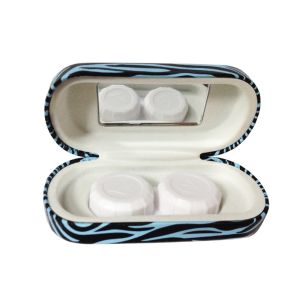 New Design Cute Contact Cases With Mirror PU Leather Eco - Friendly
