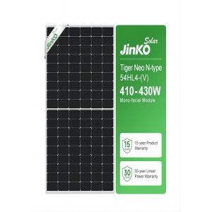 Tiger Neo N Type JinKo PV Modules 54hl4-(V) 410-430 Watt Solar Panel