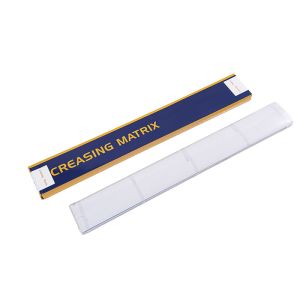 Graphic Blue white yellow Plastic based Creasing Matrix Adhesive Creasing