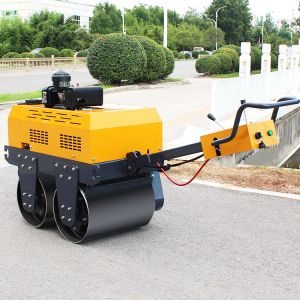 Walk Behind Double Drum Road Roller Hand Mini Road Roller Compactor for Sale