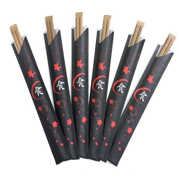 Custom Logo Disposable Round Bamboo Chopsticks For New Year In Chinese And