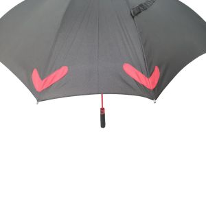 Square Shape 8 Ribs Storm Proof Umbrella With Reflective Logo Print And