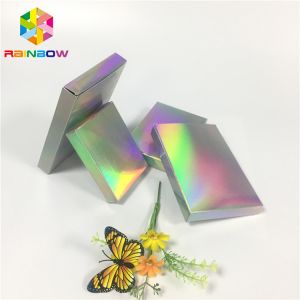 Recyclable Custom Printed Paper Boxes Folding Hologram Gift Card Fleixble