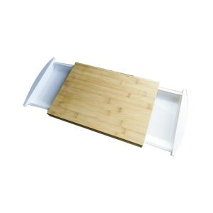 FPA Free Bamboo Cutting Board Small MOQ Shrink Wrap Packed With Slide Drawer
