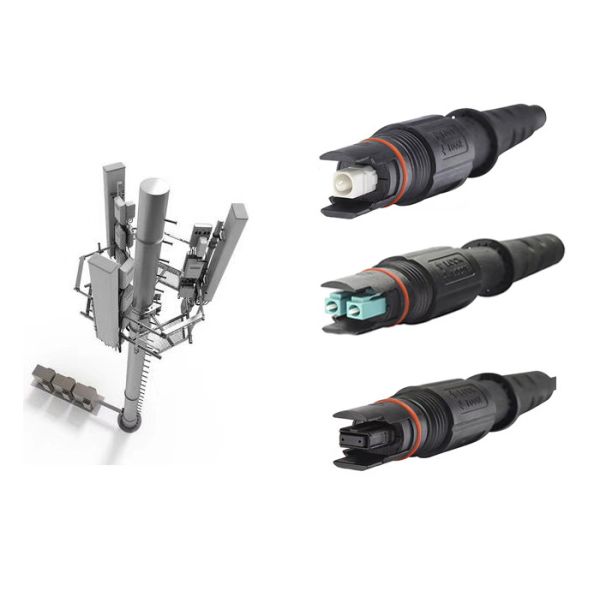 Mini MPO Waterproof Connector IP Protected Fiber Opticial Connectors For Remote