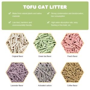 Lavender Scented Tpfu Cat Litter Dissolves In Toilet Made From Eco-friendly