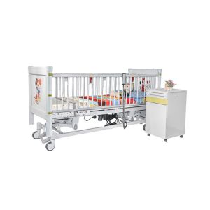 China Five Function Electric Pediatric Hospital Beds With Telescopic Aluminum Alloy Side Rails on sale