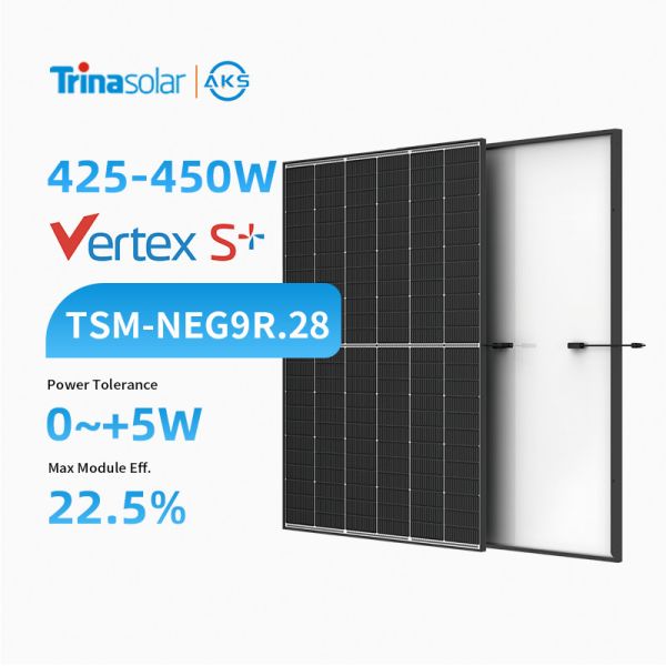 Trina 425W 430W 435W 440W 445W W450 Solar Panel Half Cut Black Frame Solar Panel