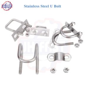 Stainless Steel 304 M6 M8 M10 Square U Bolts and Nut with Custom Finish