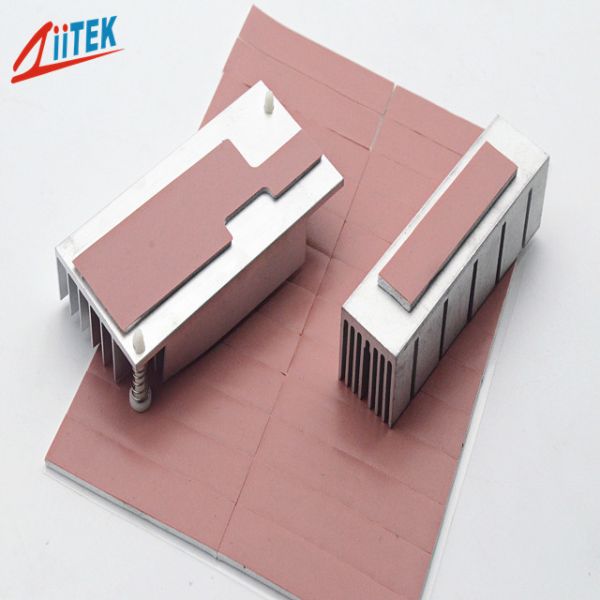 Pink Heat Dissipation Fins Thermal Gap Filler For LED - lit Lamps -40 - 160℃