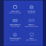 Intel Celeron J6412 Quad Core 4 Thread 6 LAN Linux 1U Server With Console And