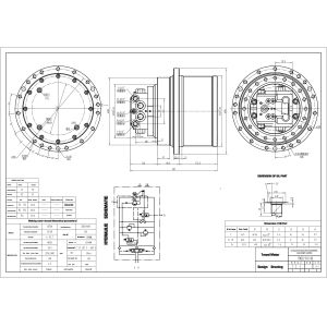Excavator Parts TM22VC GM22VC EC140 Final Drive PC135 PC150 DH135 SK130 SK140-8