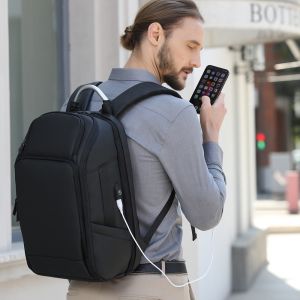 New custom logo large capacity anti theft laptop bag waterproof bag with USB