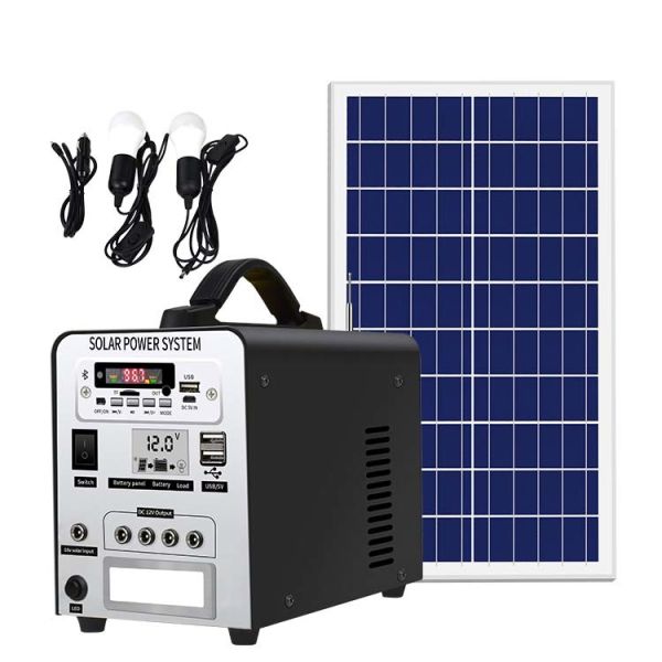 250W Portable Power Station 12V Solar Storage Generator With 12V 20Ah Lithium