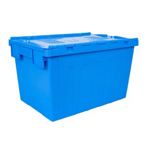 Large Distribution Stack and Nest Turnover Plastic Moving Crate with Customized