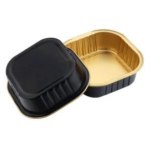 Disposable Rectangle Aluminum Foil Baking Pan for Fast Food and Baking Bread