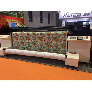 Cotton / Linen / Polyeter Fabric Printer Machine With Continous Ink Supply