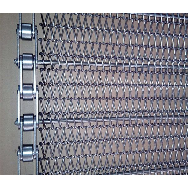Quality Heat Resistant Metal Mesh Conveyor Belt , Chain Drive Conveyor Customized Width wholesale