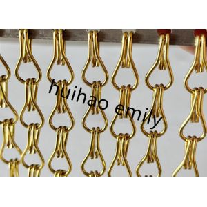 Customized Decorative Chain Link Fly Screen Curtain Aluminum
