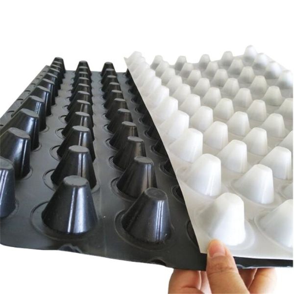Roof Water Drainage HDPE PP Dimpled Board Plastic Drain Sheet Compound Cell