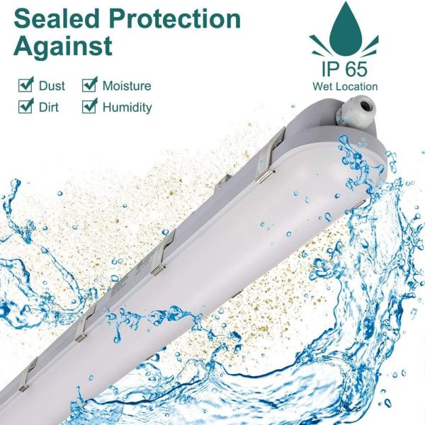 Quality 2ft 4ft 5ft 6ft IP65 LED Tri Proof Light 40w 60w 80w Corrosion Proof High Tech Optical Design wholesale