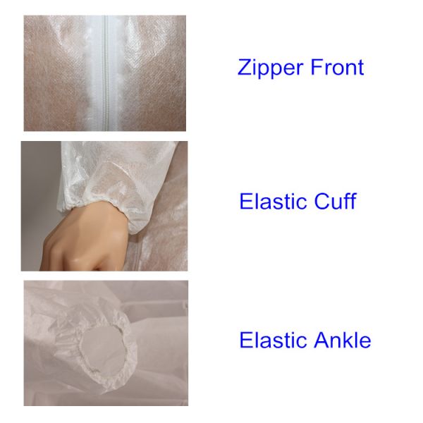 Comfortable Disposable Work Overalls For Dustless Workshop / Paint Industry