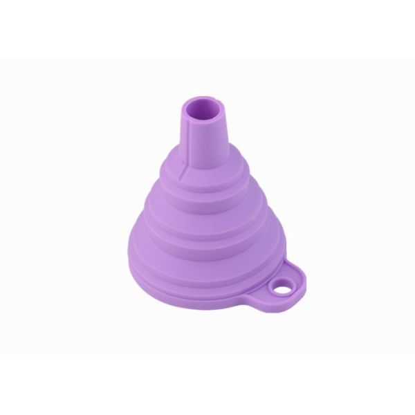 Quality Kitchen Essential Silicone Foldable Funnel , Small Silicone Funnel FDA Approved wholesale
