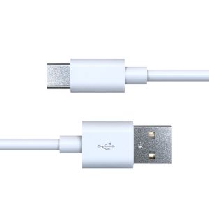 White Quick 5A USB Type C Charging Cable 6FT Long With TPE Plug