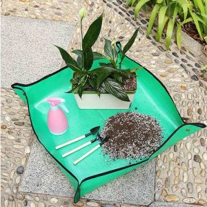 China Waterproof Indoor Outdoor Plant Repotting Mat Transplanting Indoor Succulent Potting Mat Portable Gardening Mat on sale