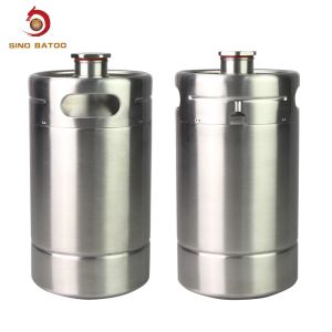 Cheap OEM Food Grade SS304 Double Wall 2L Mini Beer Keg for sale