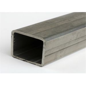 China SS Metric Polished Stainless Steel Square Pipe Plain End Treatment For Construction on sale