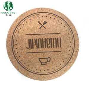 China Natural Printed Cork Coasters for Table Protection and Planet Preservation on sale