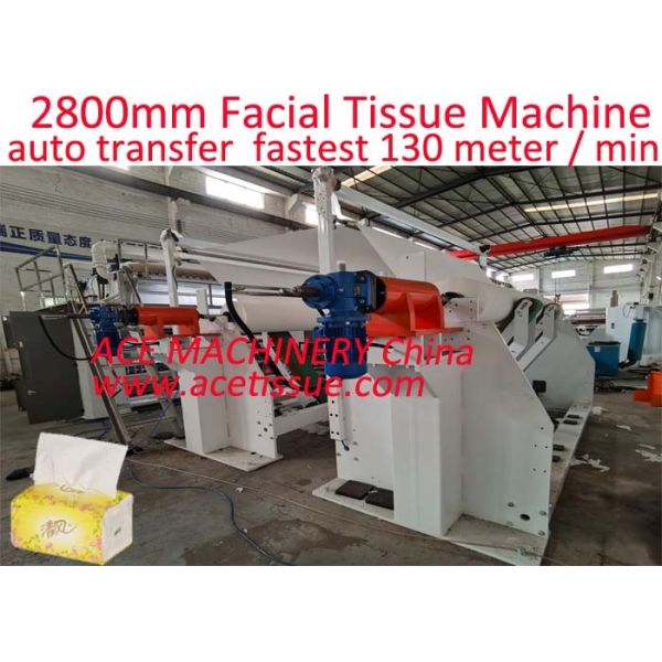 Facial Tissue Paper Making Machine V Fold Interfolded Up To 3000mm Wide Jumbo