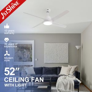 China 52 Inches LED Ceiling Fan With Light And Smart App Control For Cooling And Lighting on sale