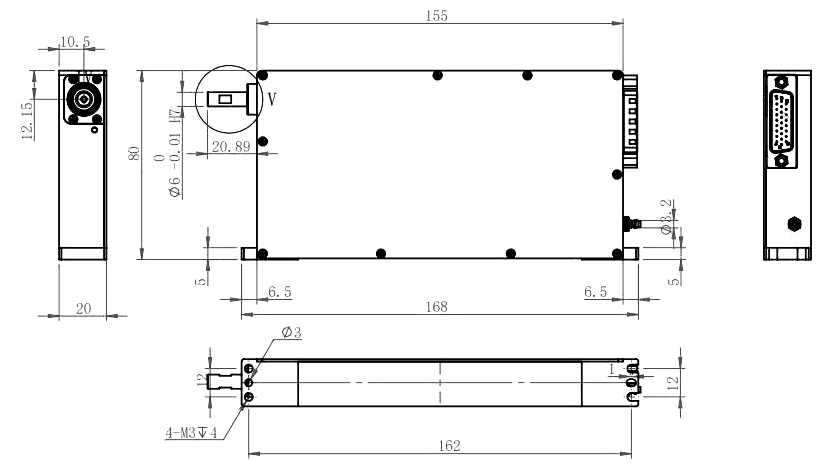 Hollow Motor Shaft Linear Rotary Motor Built In Encoder And Guide Rail