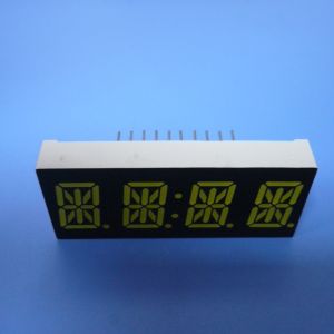 High Brightness 14 Segment Alphanumeric Display White 4 Digit 0.54 Inch For STB