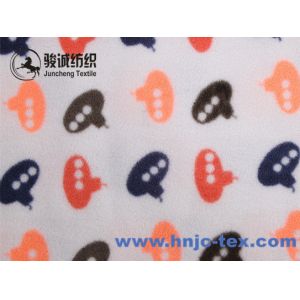 Hot Sell custom solid with various pattern polar fleece baby blanket fabric for