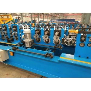 Cheap Pre Punching / Post Cutting C Z U Purlin Roll Forming Machine Gcr15 Steel Roller Material for sale