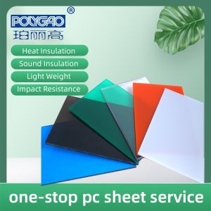 4mm Clear Polycarbonate Solid Sheet with More Than 5 Years Warranty and 3D Model