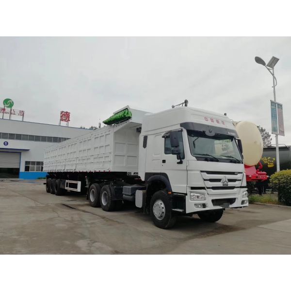 Quality 3 Axles 50 ton Heavy Duty Semi Trailers With Channel Steel Side Frame wholesale