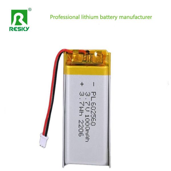 Lithium Battery Cell LP602560 3.7v 4.2v 1000mAh Rechargeable Lipolymer Batteries