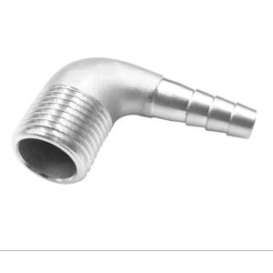 Female Connection 3/8 Hose Barb x 1/2 NPT Male 90 Degree Elbow Adapter for Home Brew