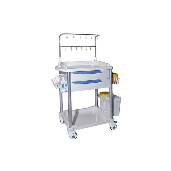 Quality IV pole Emergency Medical Trolleys With Utility Container ABS Drawers wholesale